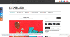 Desktop Screenshot of kleckerlabor.de